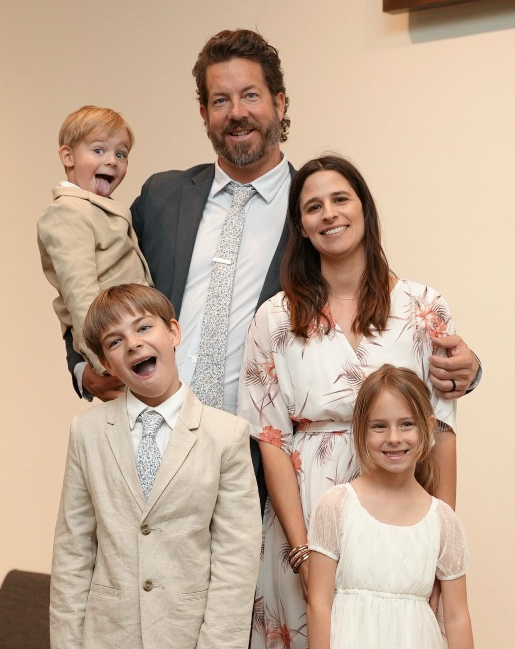 Brett Schoeneck and family